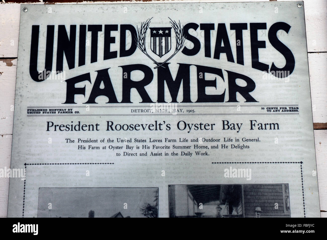 Sagamore Hill historische Stätte Heimat von Präsident Theodore Roosevelt Oyster Bay Long Island New York Stockfoto