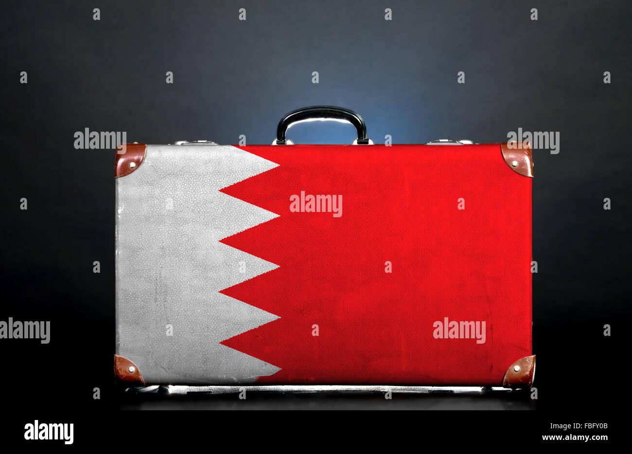 Die Bahrain Fahne Stockfoto