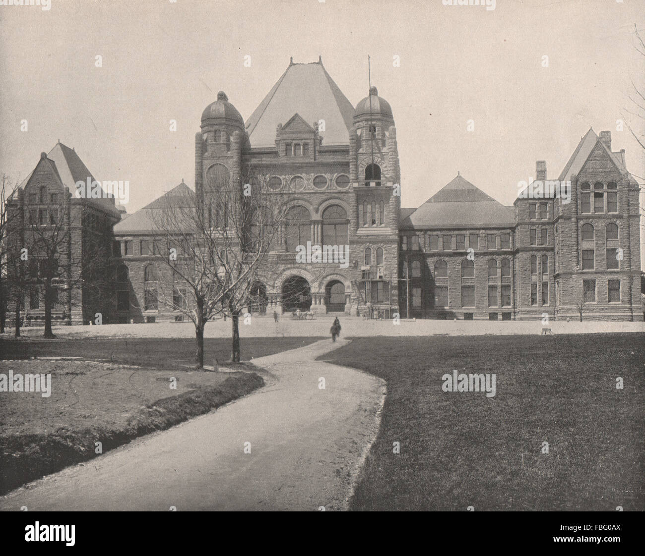 Palast des Parlaments, Toronto, Kanada. Ontario Legislative Building, print 1895 Stockfoto