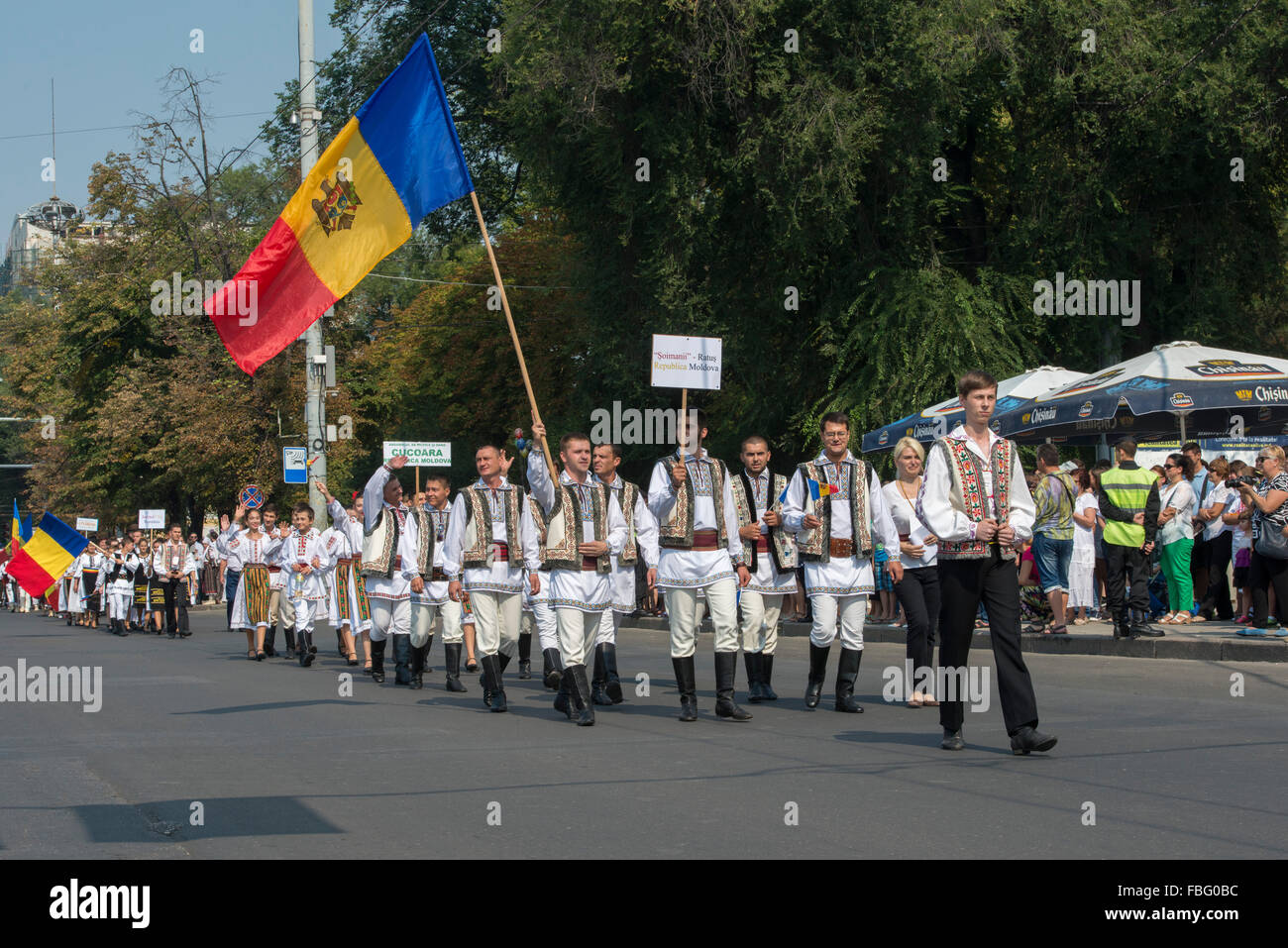 Independence Day Parade, Piata Marii Adunari Nationale, Chisinau Stockfoto