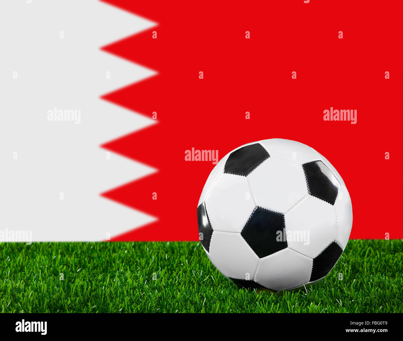 Die Bahrain Fahne Stockfoto