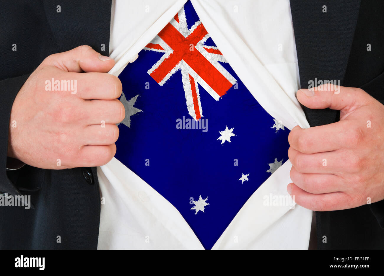 Die australische Flagge Stockfoto