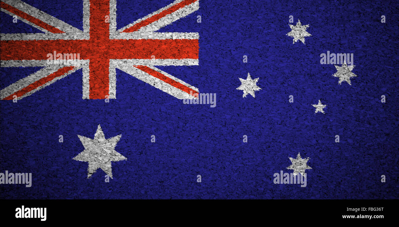 Die australische Flagge Stockfoto