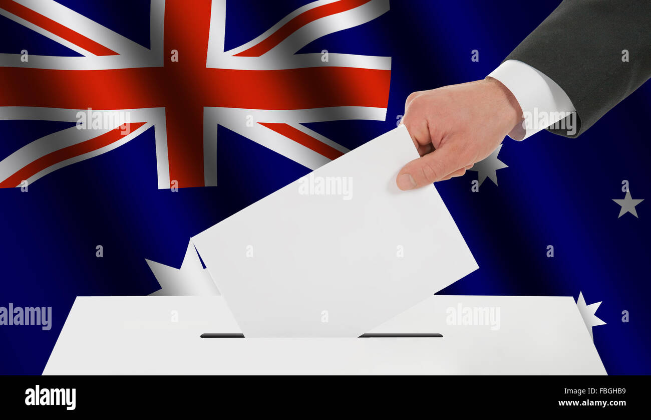 Die australische Flagge Stockfoto