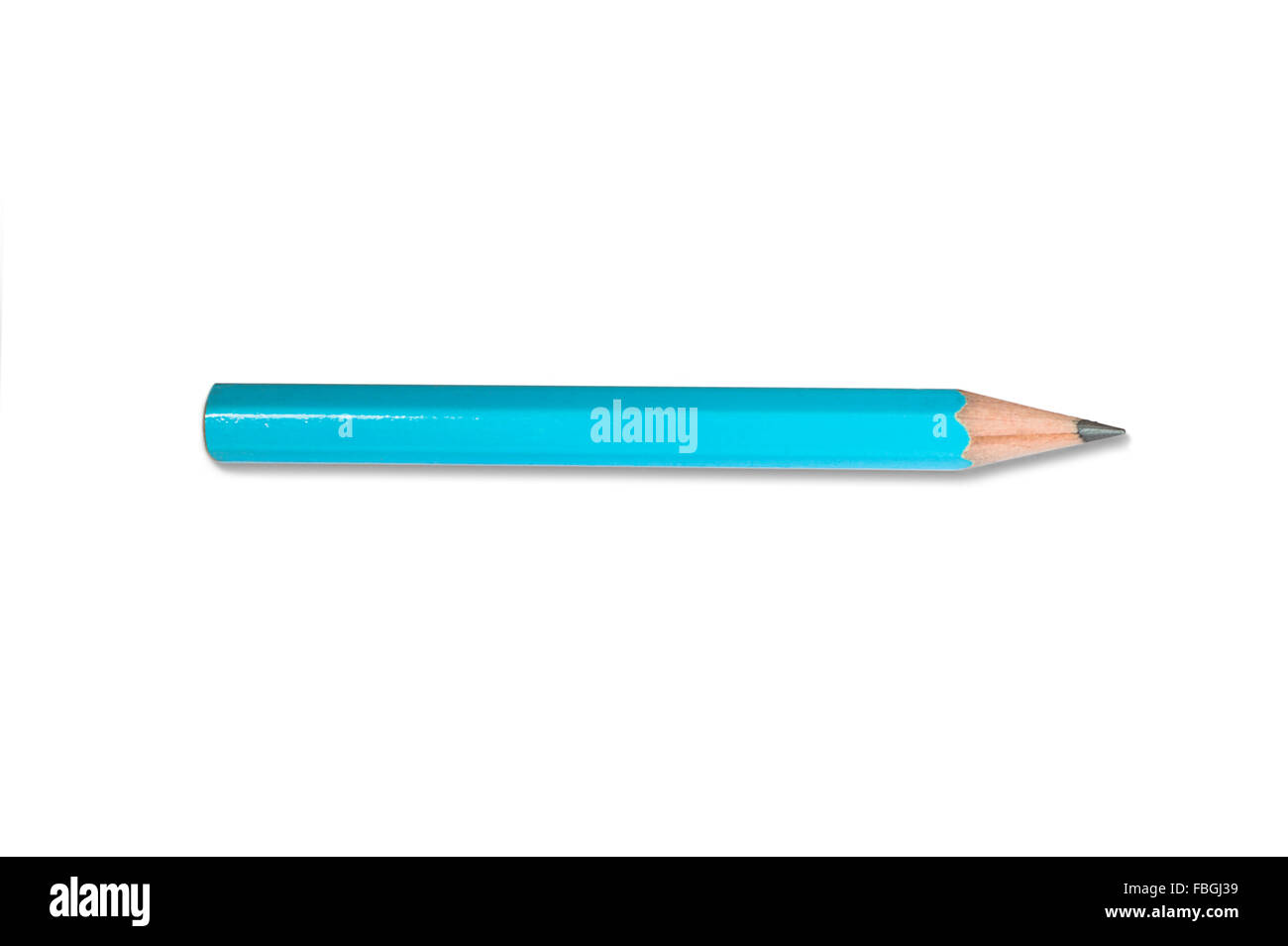 Bleistift auf reinen weißen Hintergrund isoliert Stockfoto