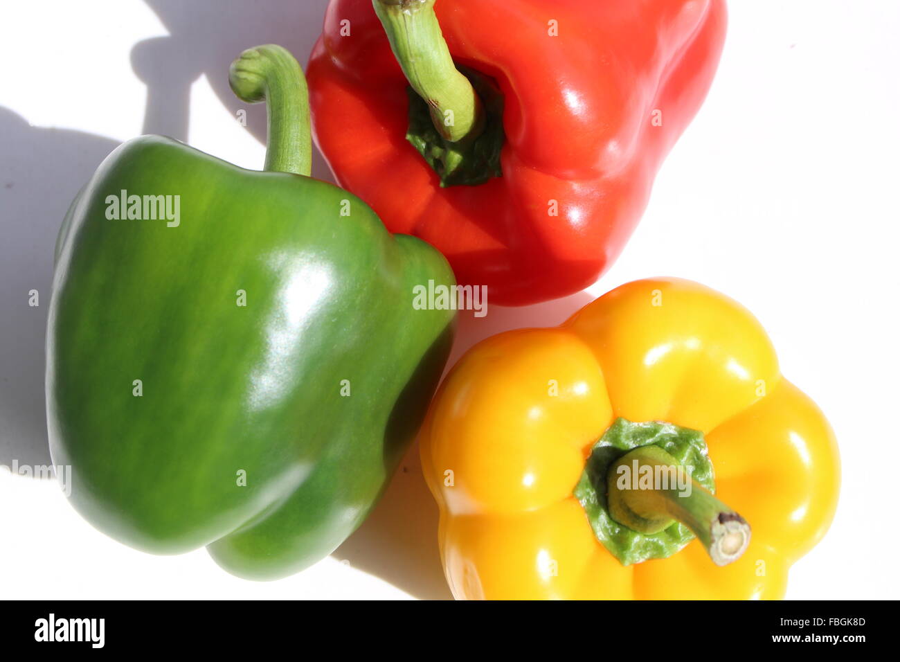 farbige Chilischoten Stockfoto