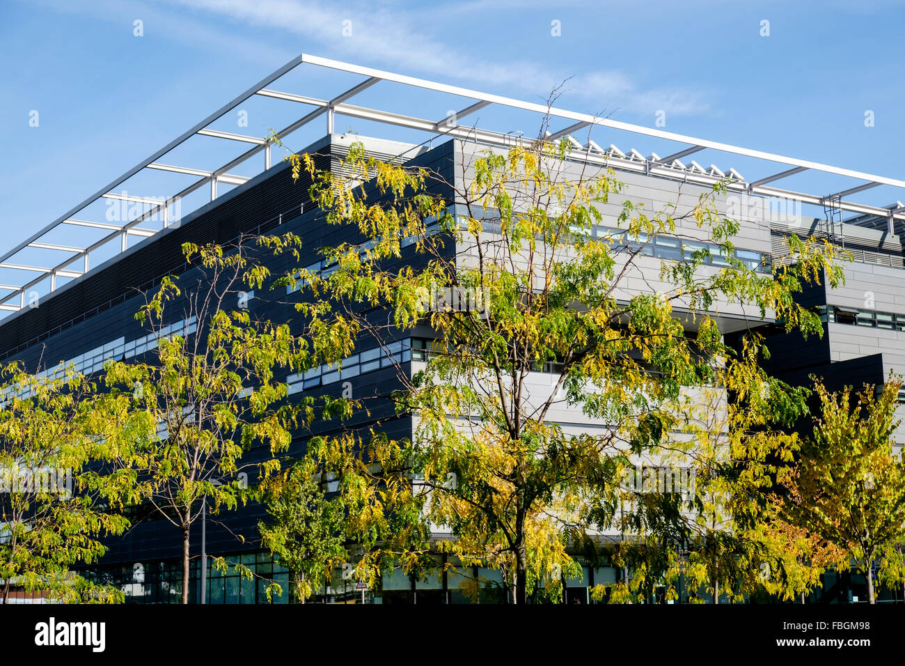 Alan Turing Gebäude im Herbst, The University of Manchester, UK Stockfoto