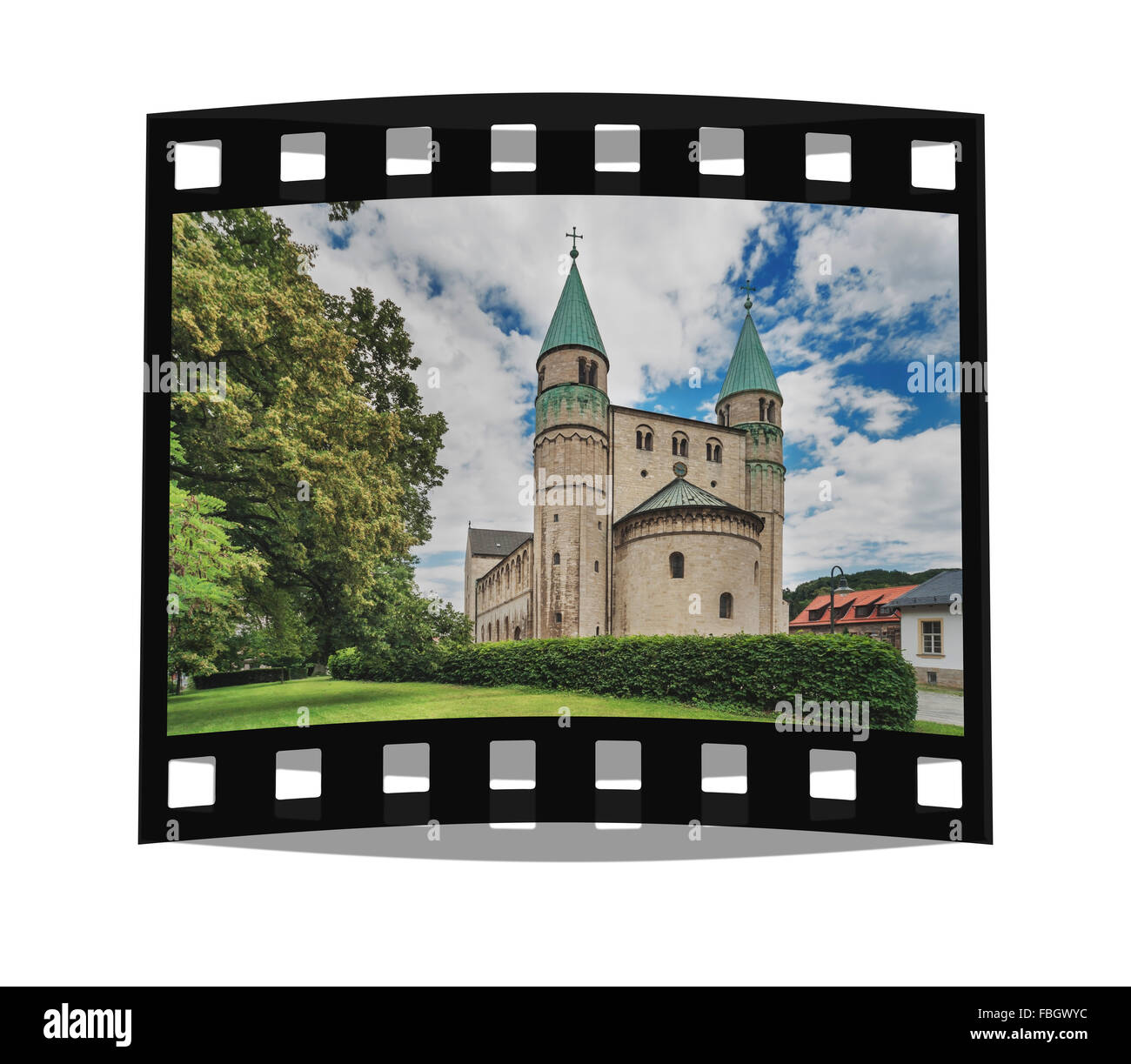 Collegiate Kirche von St. Cyriakus, Gernrode, Quedlinburg, Harz, Sachsen-Anhalt, Deutschland, Europa Stockfoto