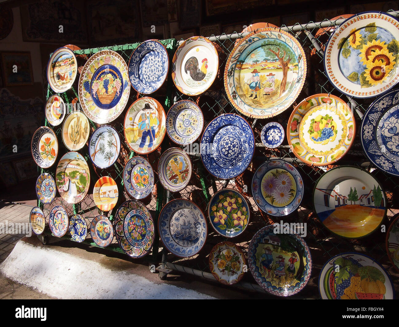 Portugiesische Keramik Stockfoto