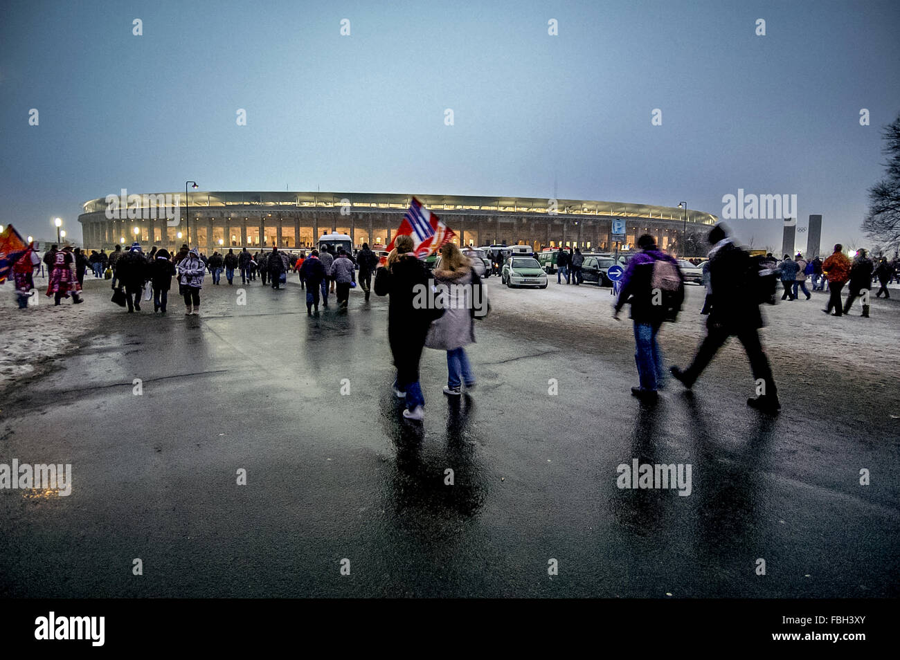 Das Olympiastadion in Berlin Stockfoto
