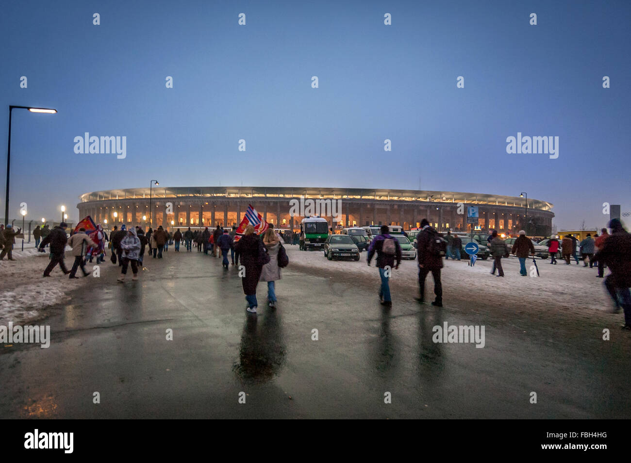 Das Olympiastadion in Berlin Stockfoto