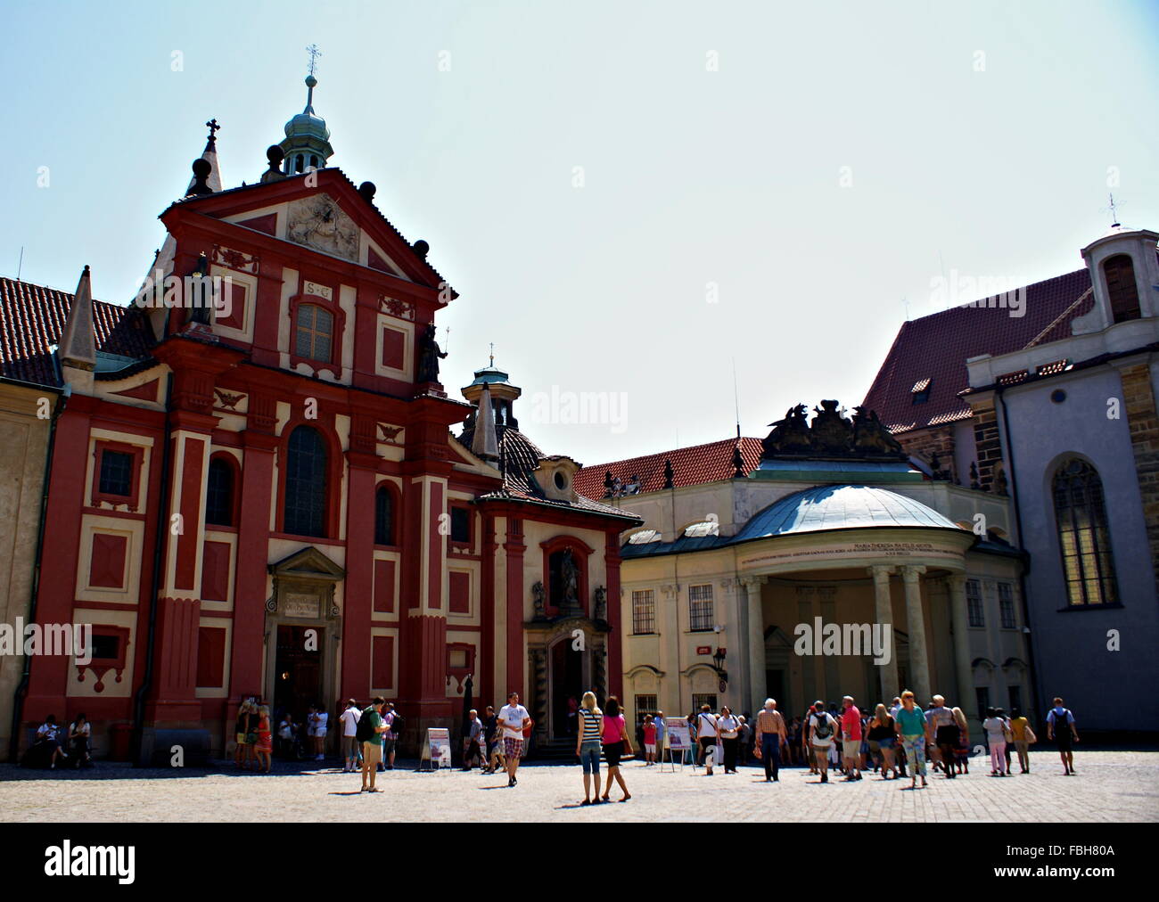 St.-Georgs Basilika, das älteste erhaltene Kirchengebäude in Prag, Tschechische Republik Stockfoto