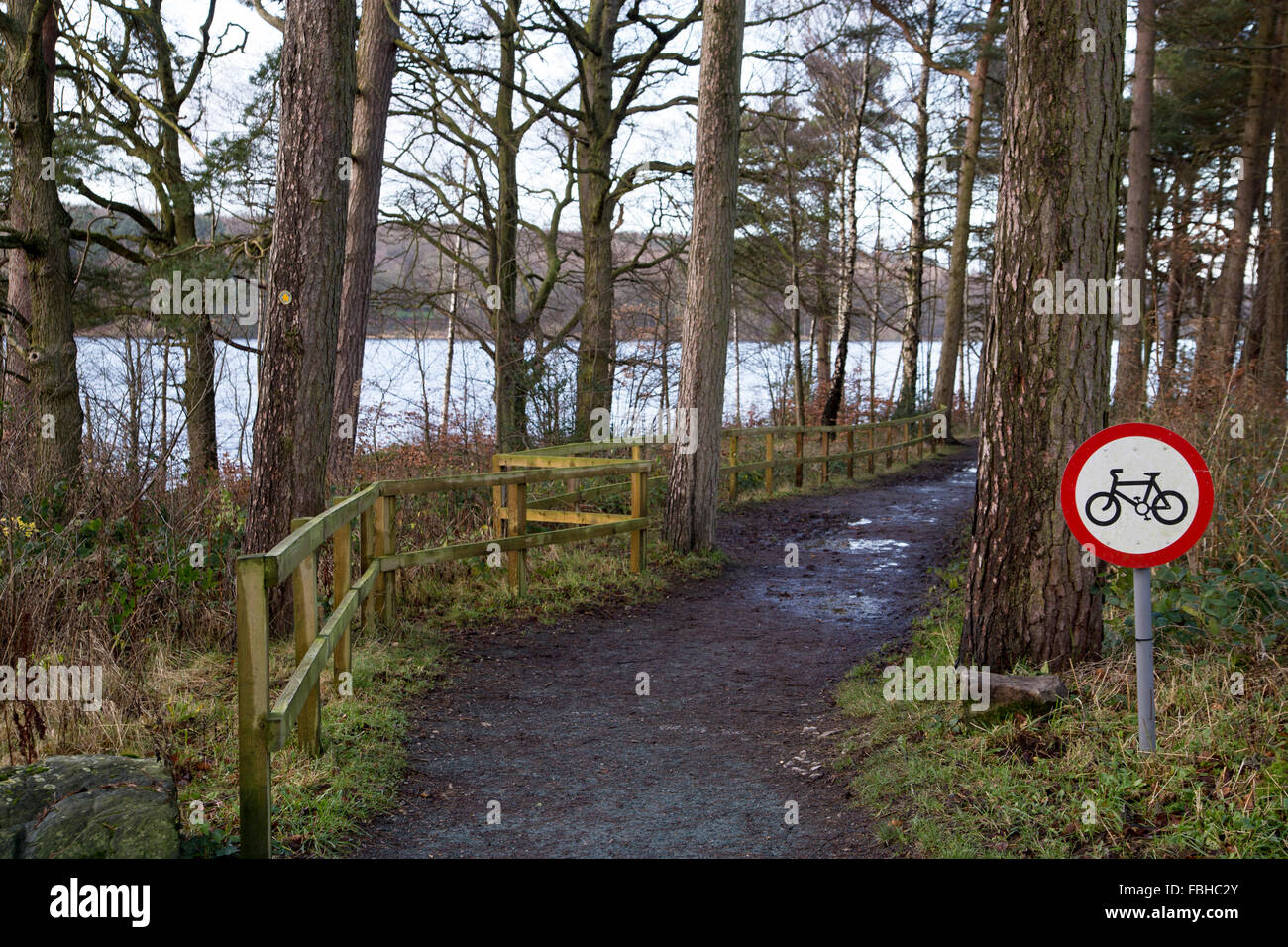 Swinsty Reservoir - Yorkshire Water Reservoir bei Swinsty Stockfoto