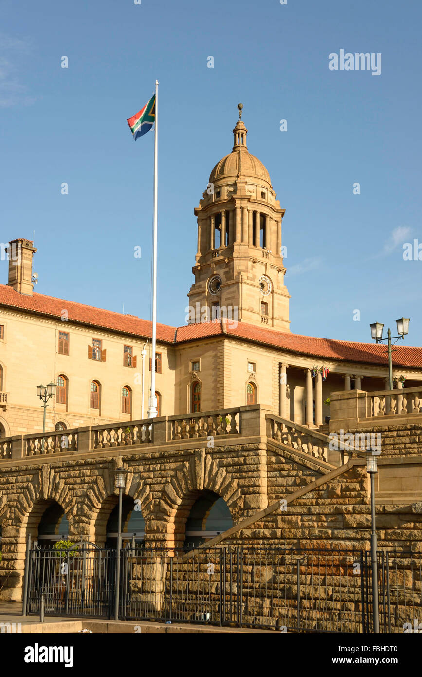 Schritte von Gärten, The Union Buildings auf Meintjieskop, Pretoria, Tshwane Stadtverwaltung, Gauteng, Südafrika Stockfoto