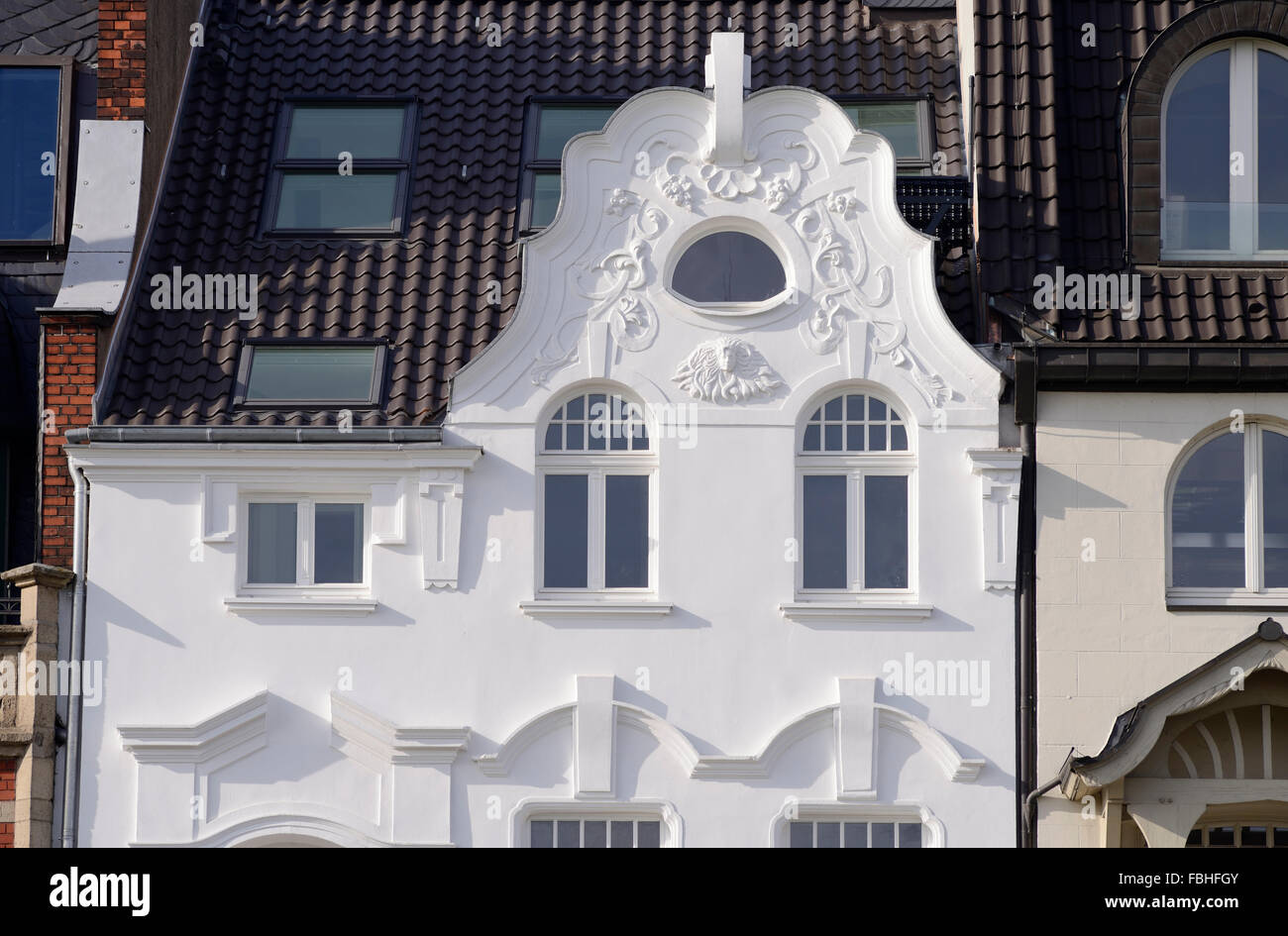 Teil eines renovierten Jugendstil-Haus, Deutschland, Nordrhein-Westfalen, Düsseldorf Stockfoto
