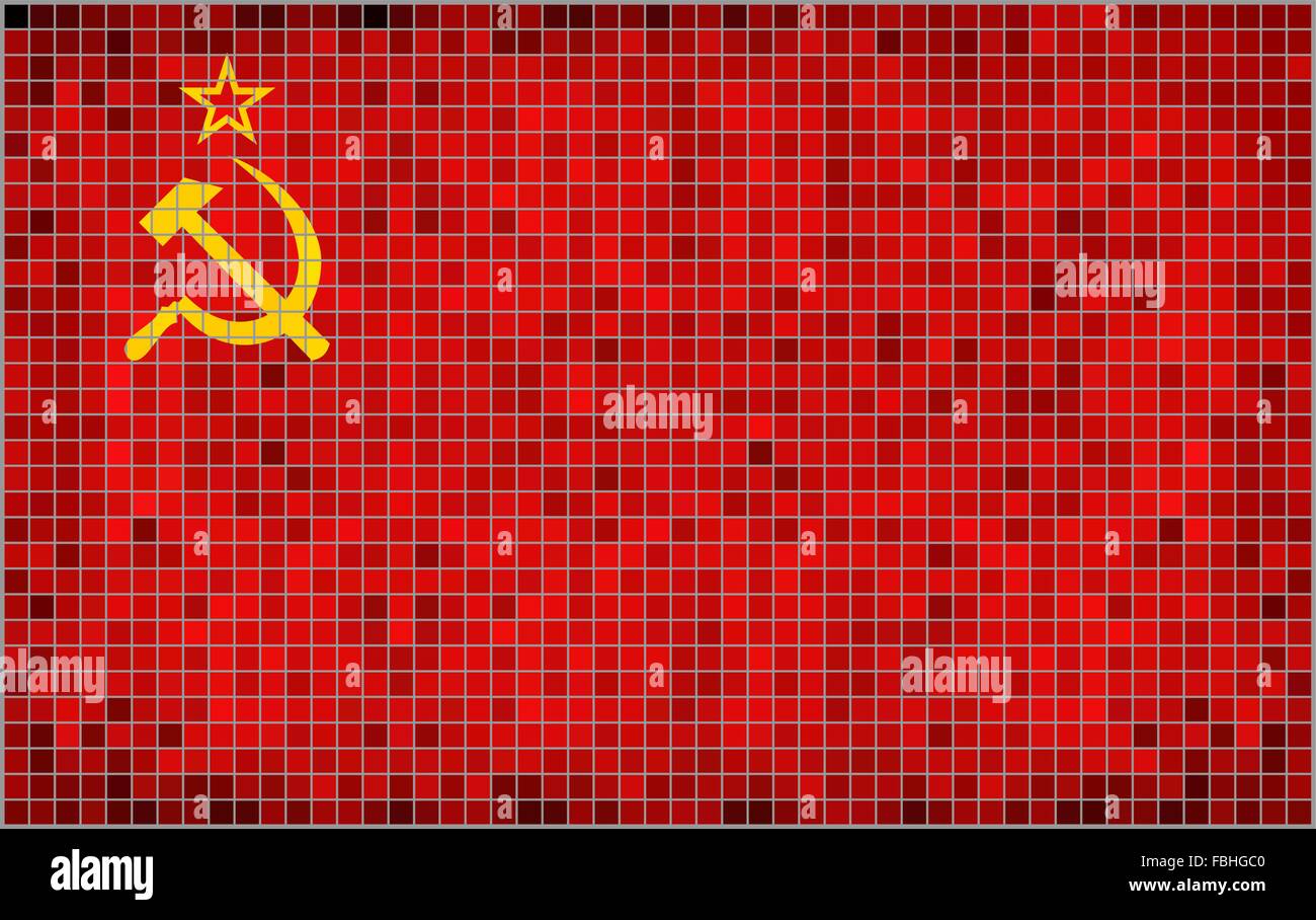 Hammer und sichel flagge Stock-Vektorgrafiken kaufen - Alamy