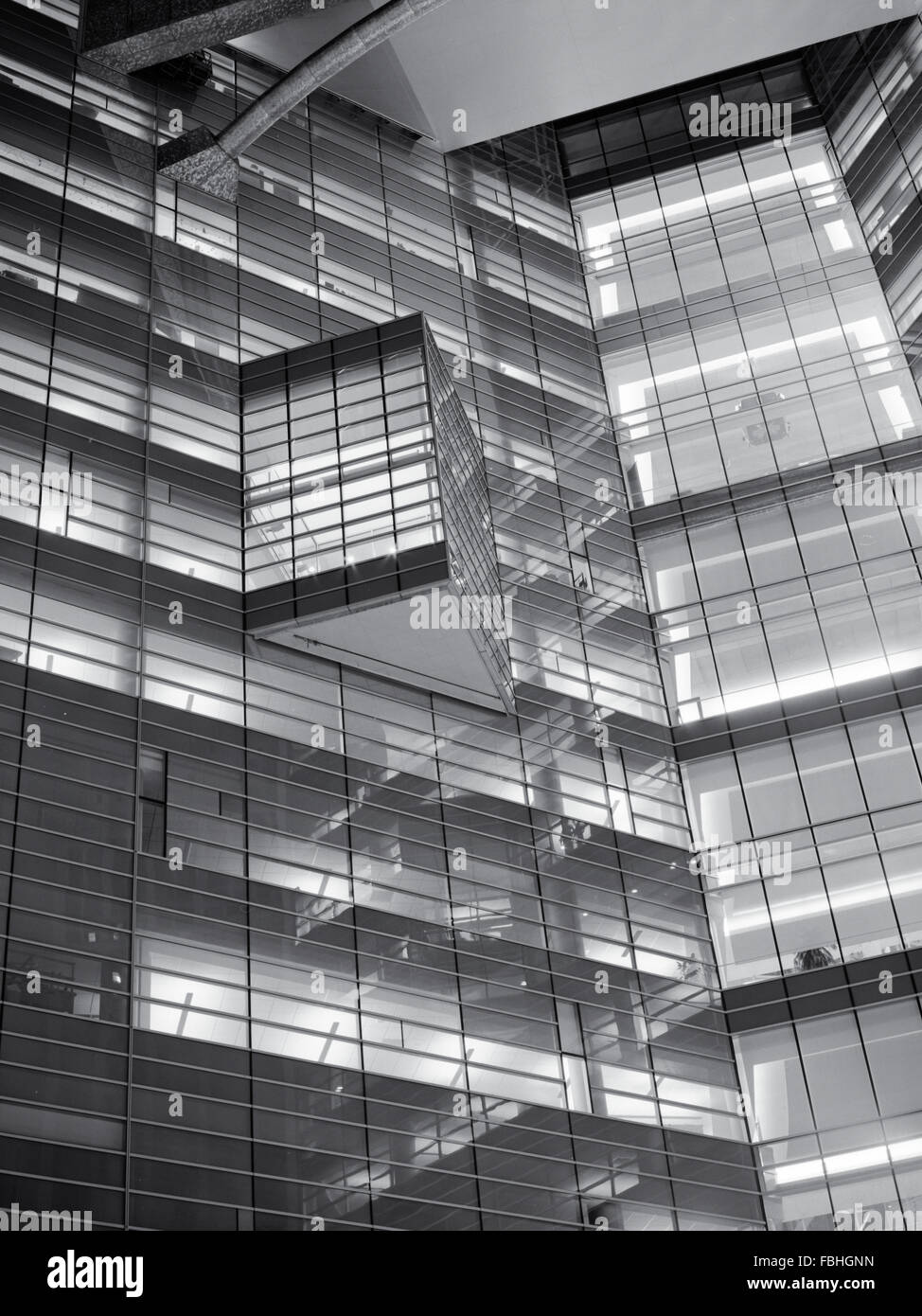 Architektonische Details von Compuware Gebäude Detroit Stockfoto