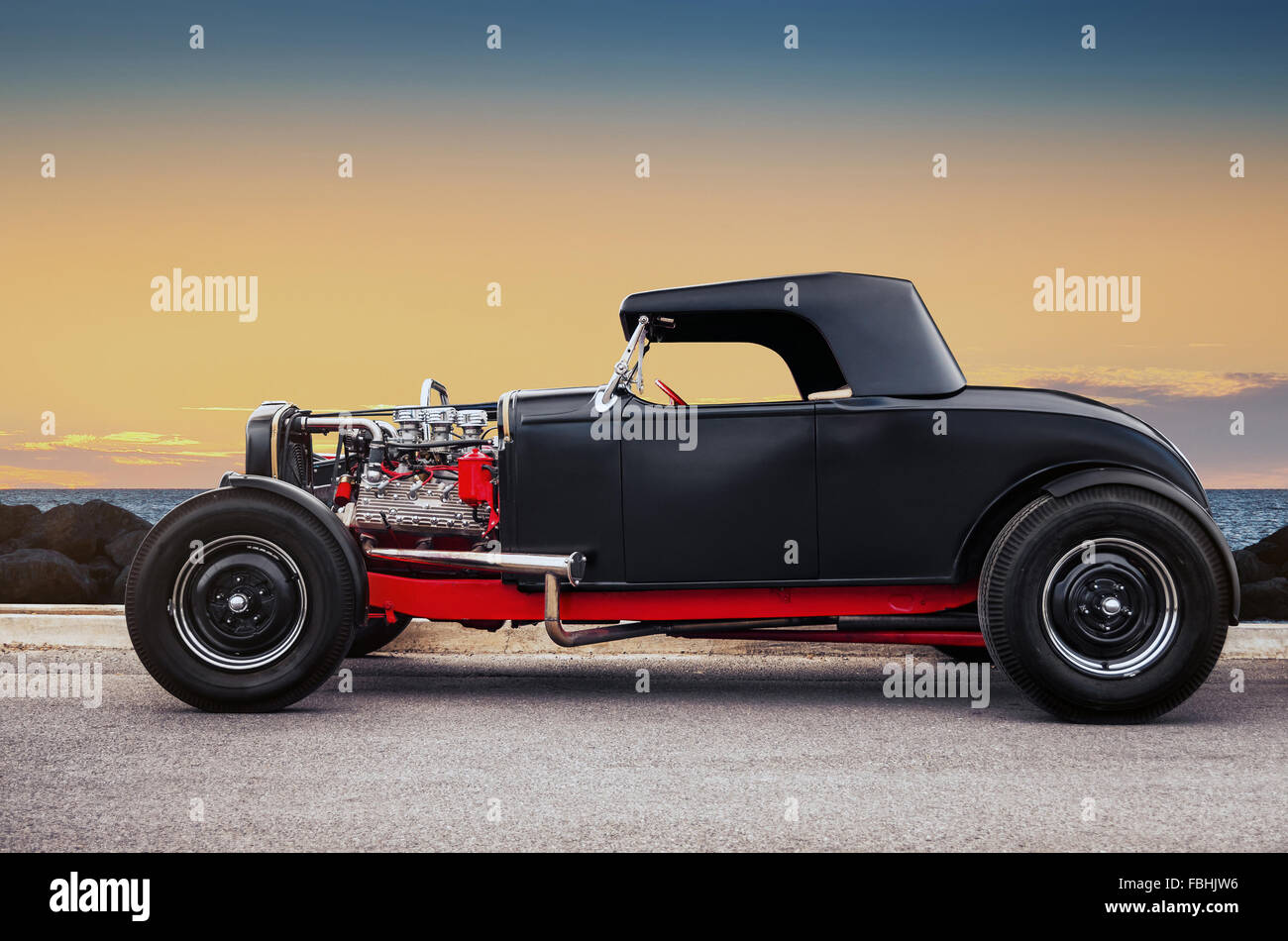 Benutzerdefinierte Hot Rod Stockfoto