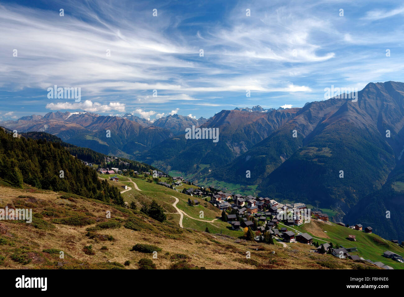 Schweiz, Riederalp Stockfoto