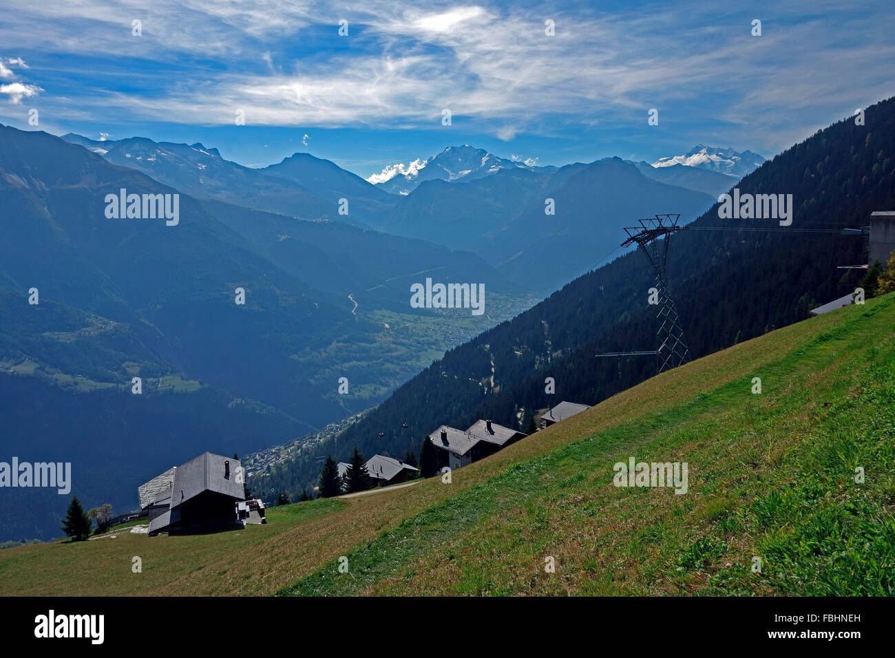 Schweiz, Riederalp Stockfoto