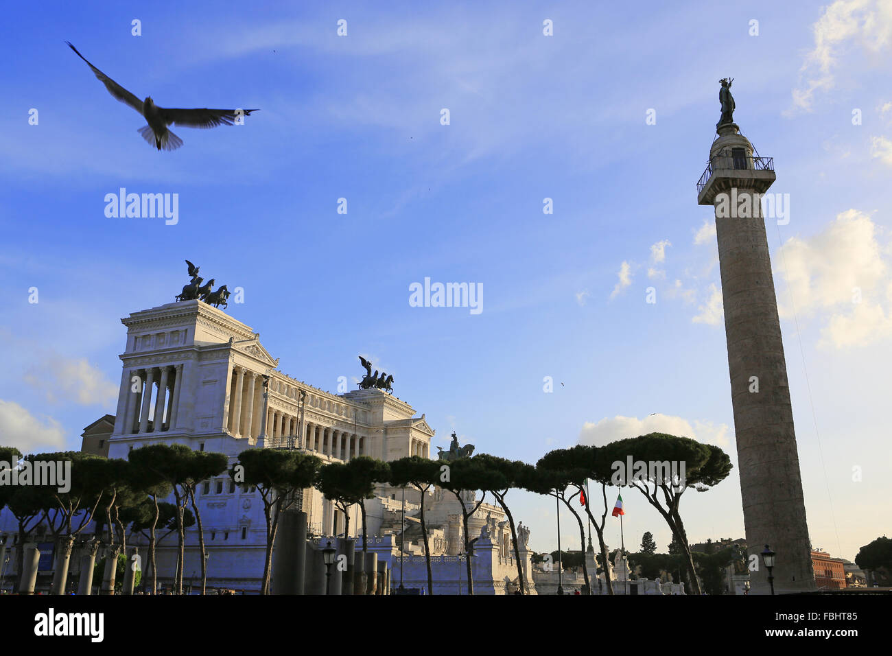 Nationales Denkmal von Viktor Emanuel II., Rom, Italien. Stockfoto