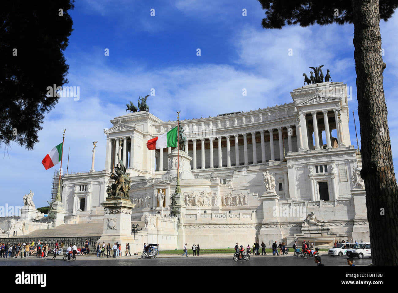 Nationales Denkmal von Viktor Emanuel II., Rom, Italien. Stockfoto
