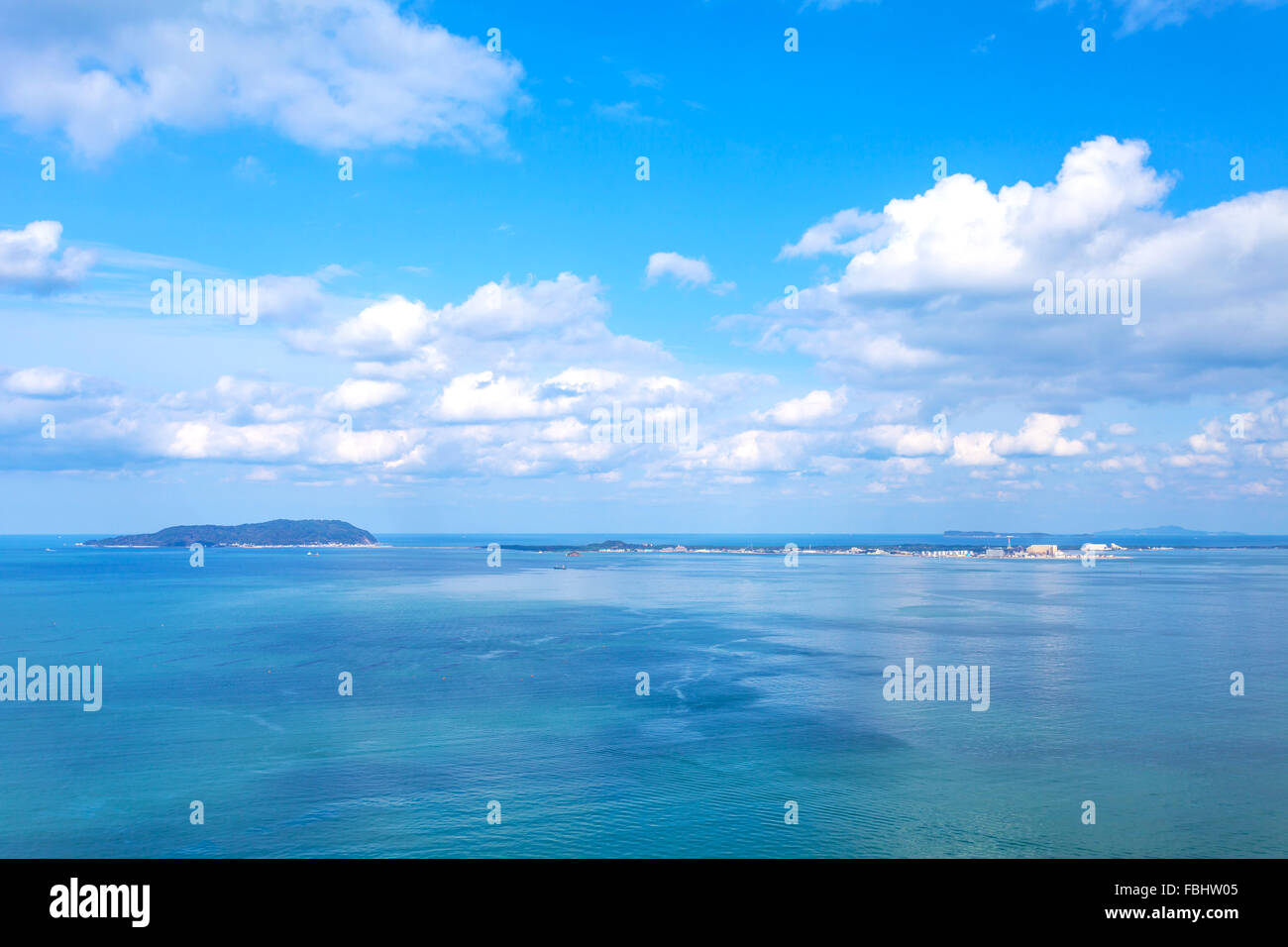 Hakata-Bucht Seelandschaft in Japan Stockfoto