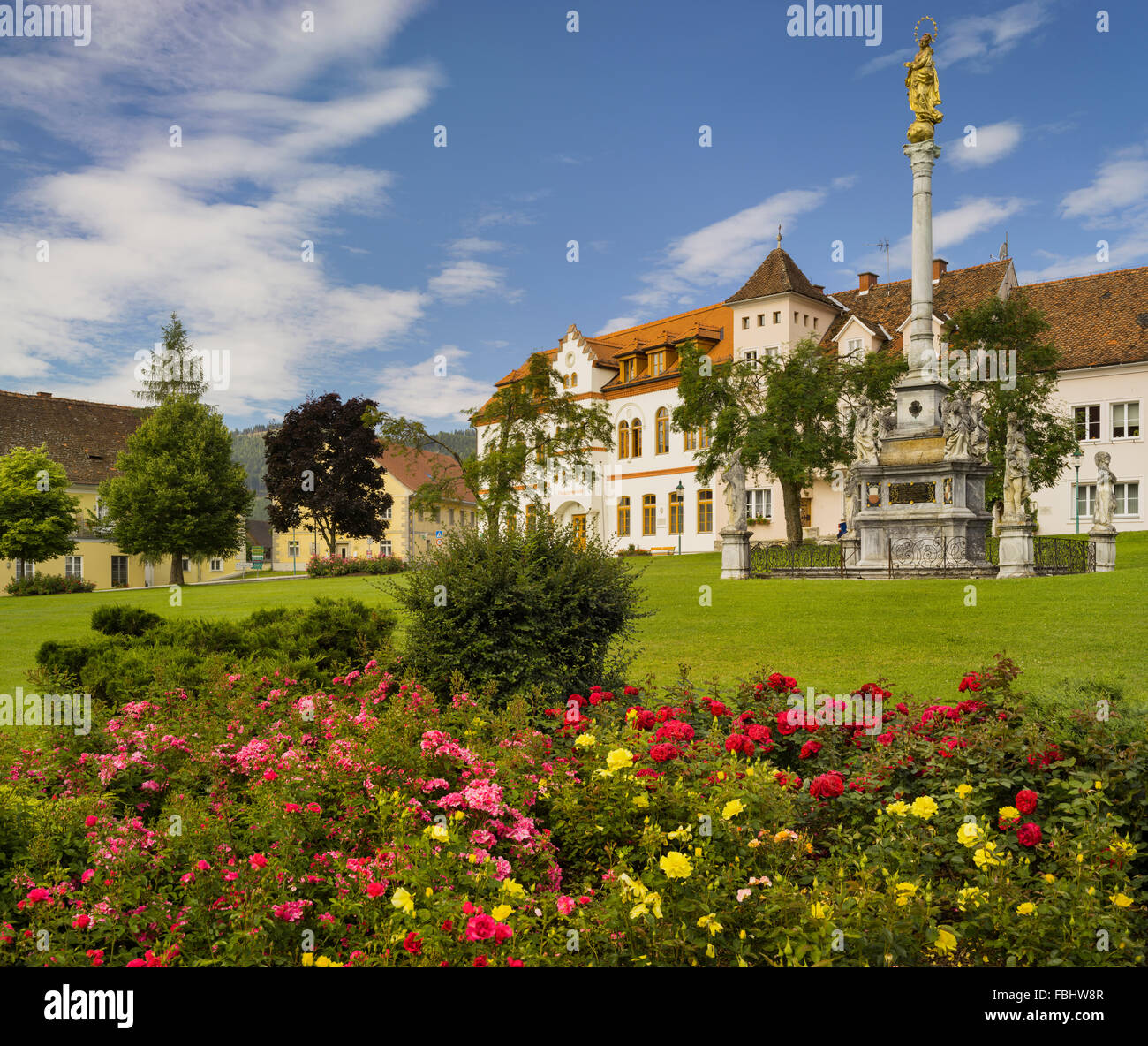 Zentrum von Seckau, Steiermark, Österreich Stockfoto