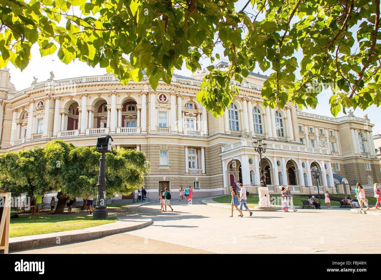 Opernhaus Odessa. Sommer. Ukraine. Stockfoto