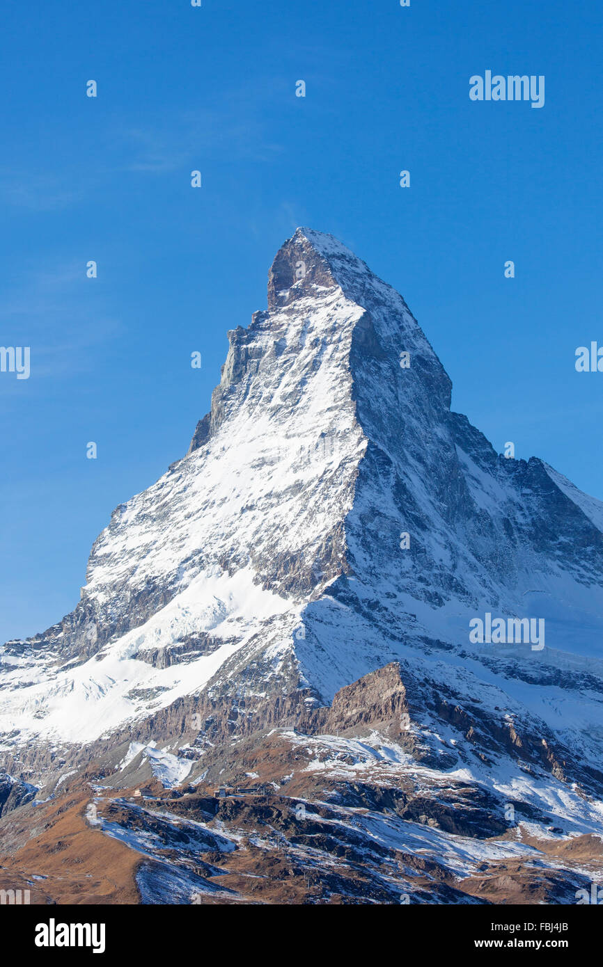 Das Matterhorn, Wallis, Schweiz Stockfoto