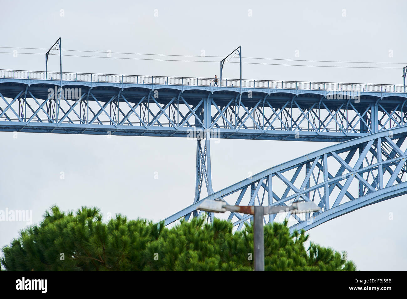 Detail der Brücke Luis ich, Porto, Portugal, Europa Stockfoto