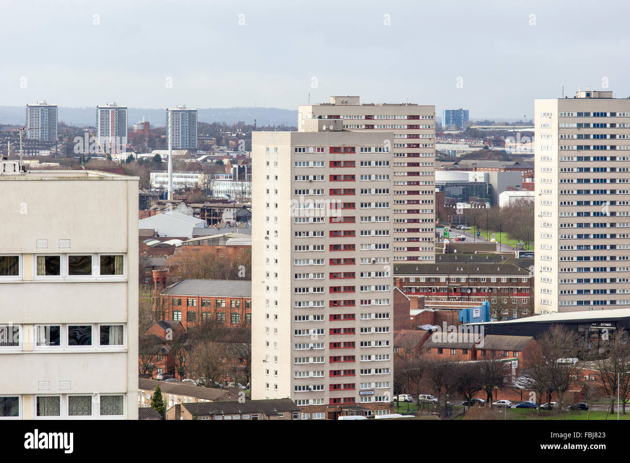 Die Birmingham Vorort Skyline, England, UK Stockfoto