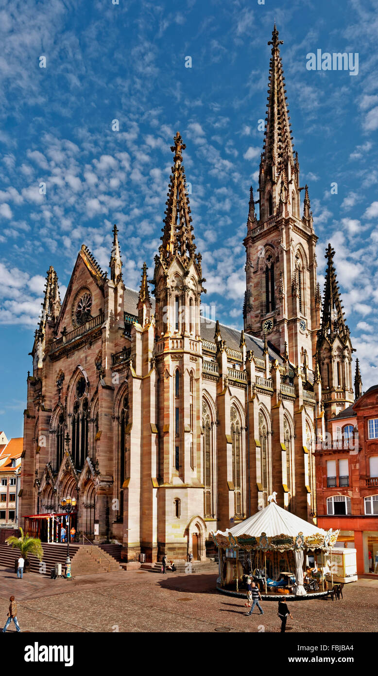 Evangelische St Stephans Kirche Temple Saint Etienne Mulhouse Frankreich Stockfotografie Alamy