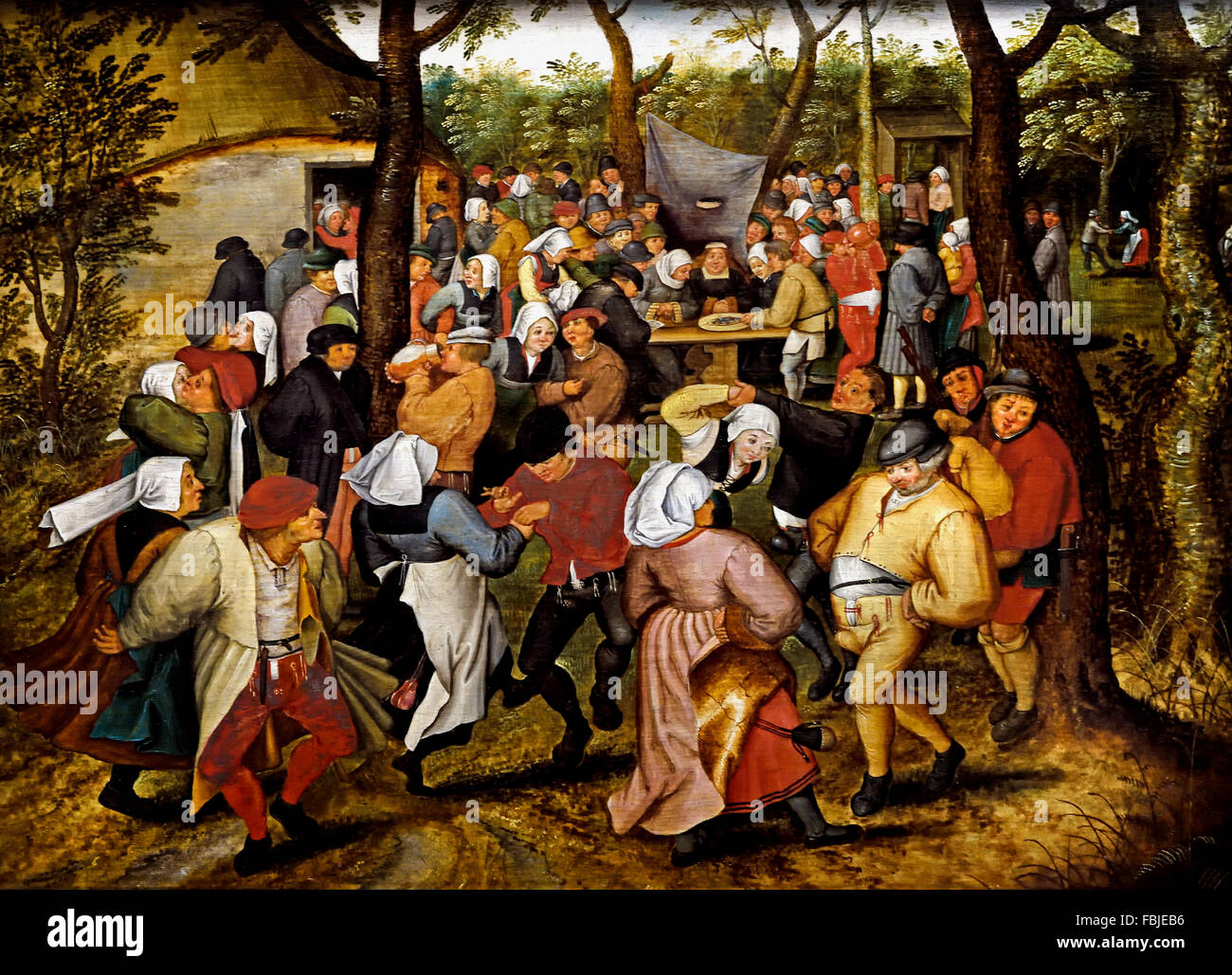 Wedding Dance im Open-Air 1614 PIETER BRUEGHEL der jüngere 1616-1647 flämischen Belgien Belgien Stockfoto