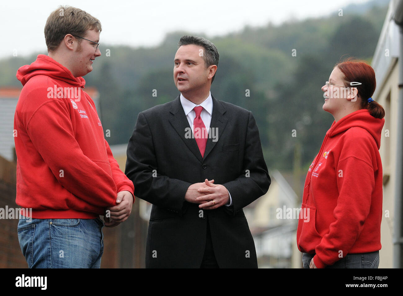 Minister für Bildung und Qualifizierung in Wales Huw Lewis AM. Stockfoto