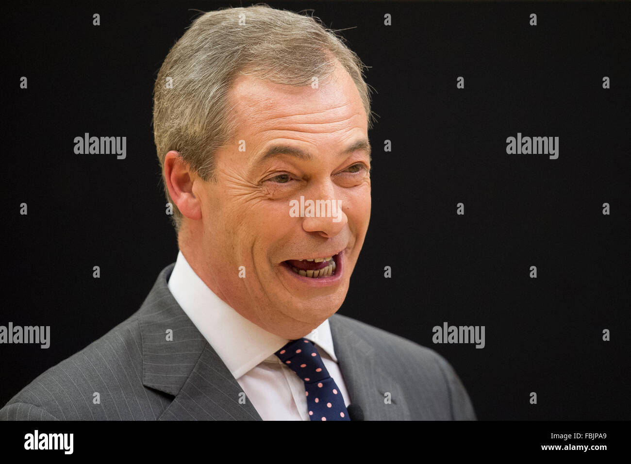 Nigel Farage von der UK Independence Party Leader. Stockfoto