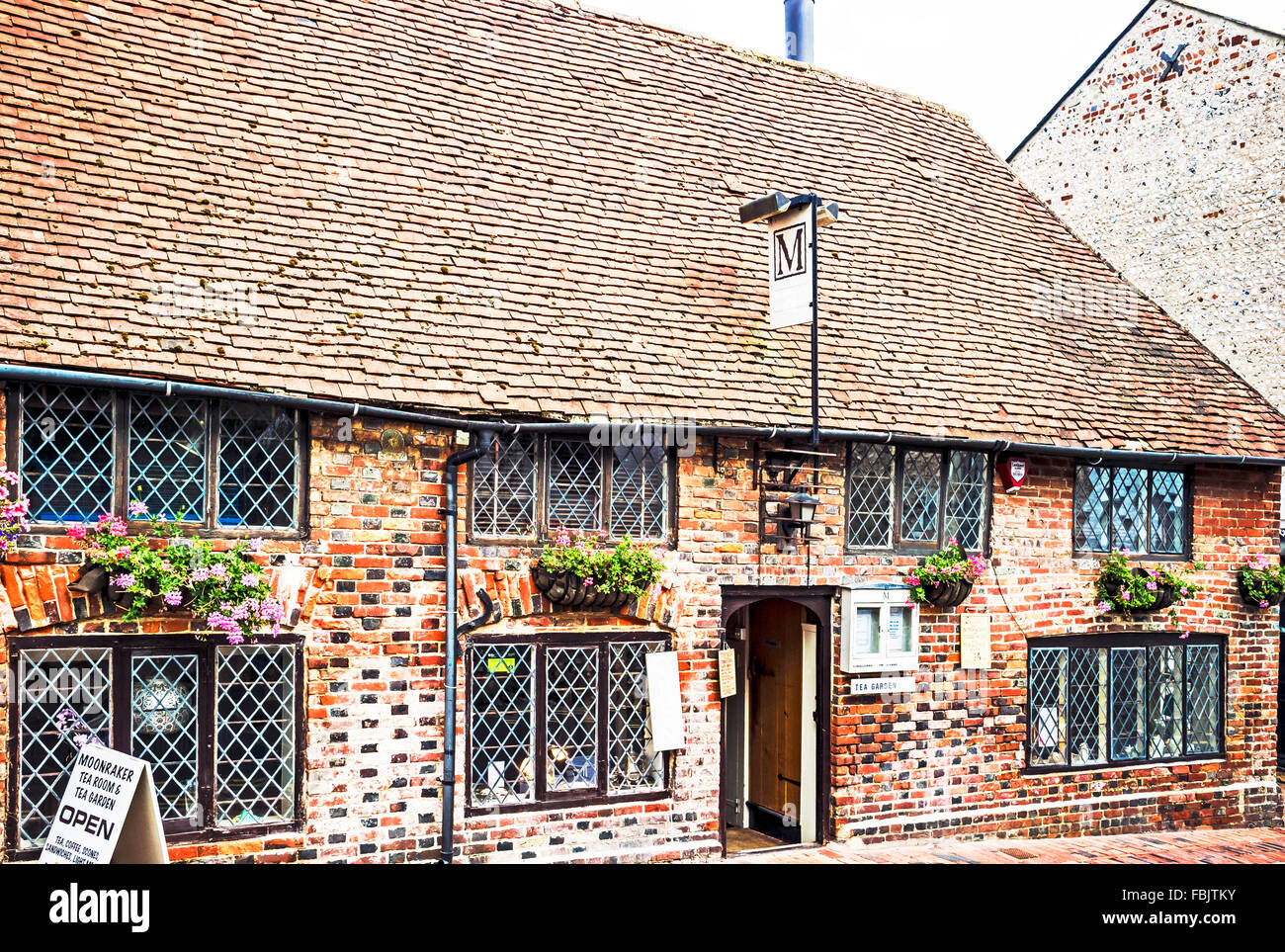 Teestube in Touristenort, East Sussex Stockfoto