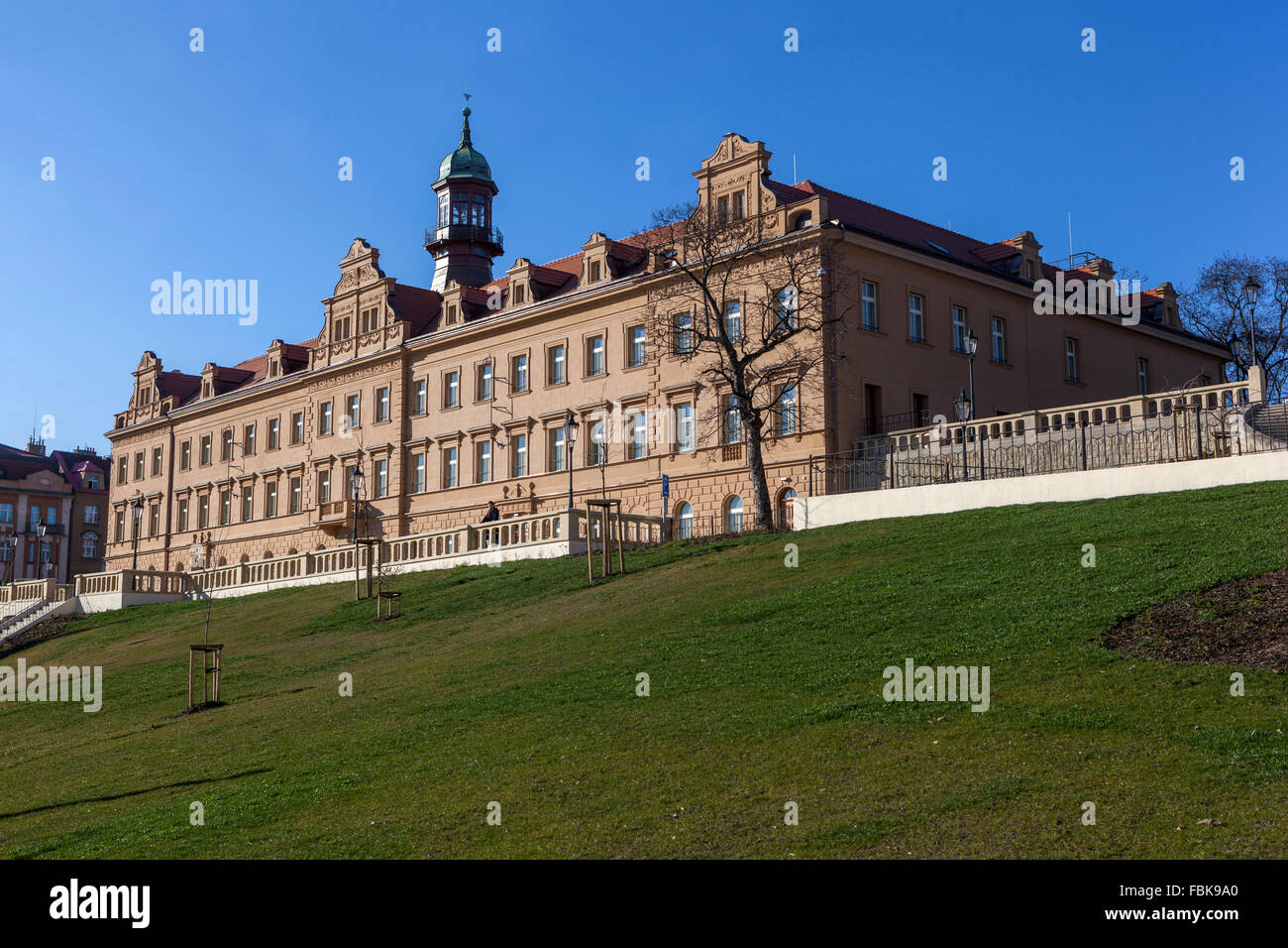 Rangheri House genannt auch Vršovice Burg, Vrsovice, Prag, Tschechische Republik Stockfoto