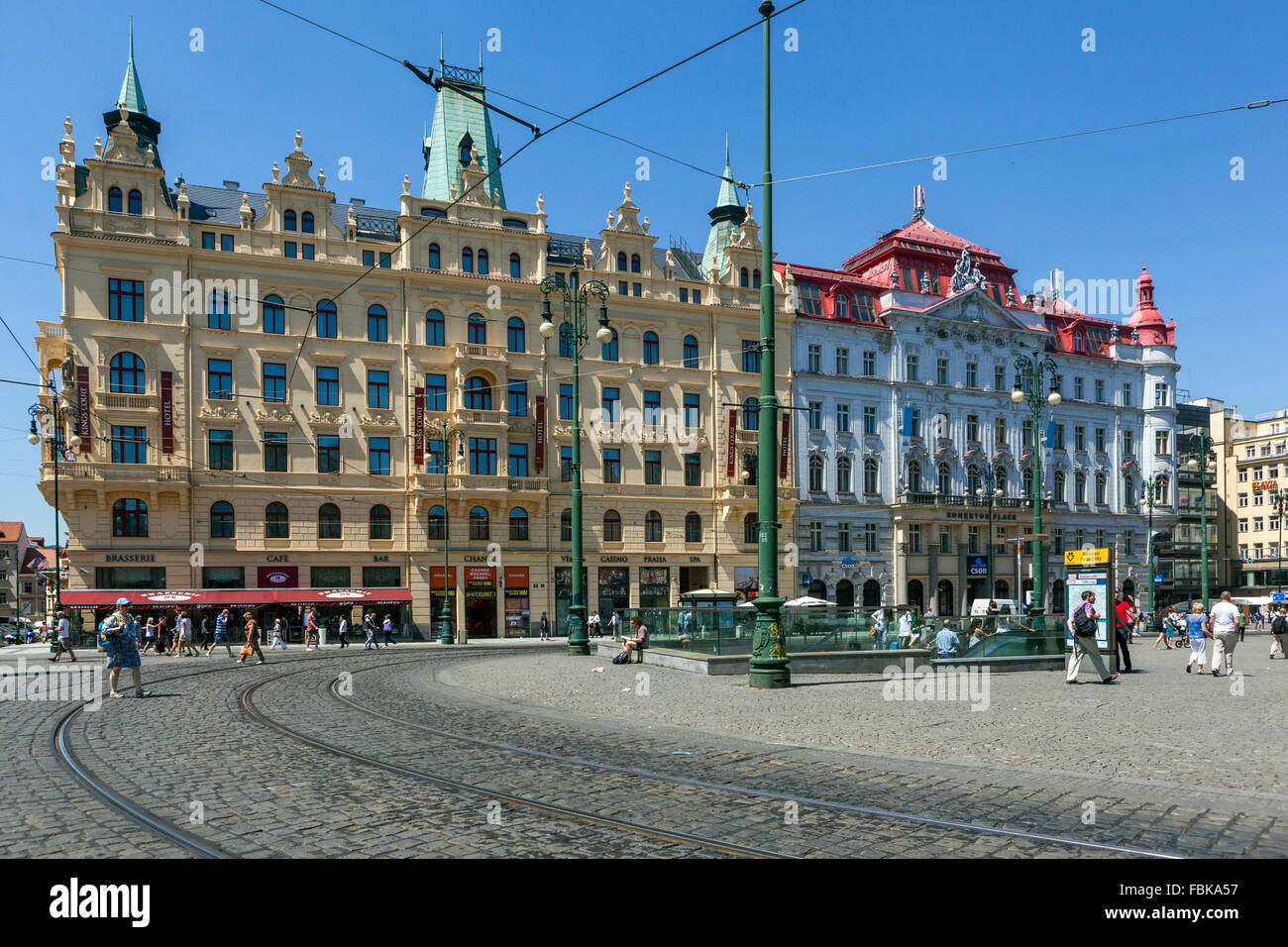 Kings Court Hotel am Namesti Republiky Platz, Prag, Tschechien Stockfoto