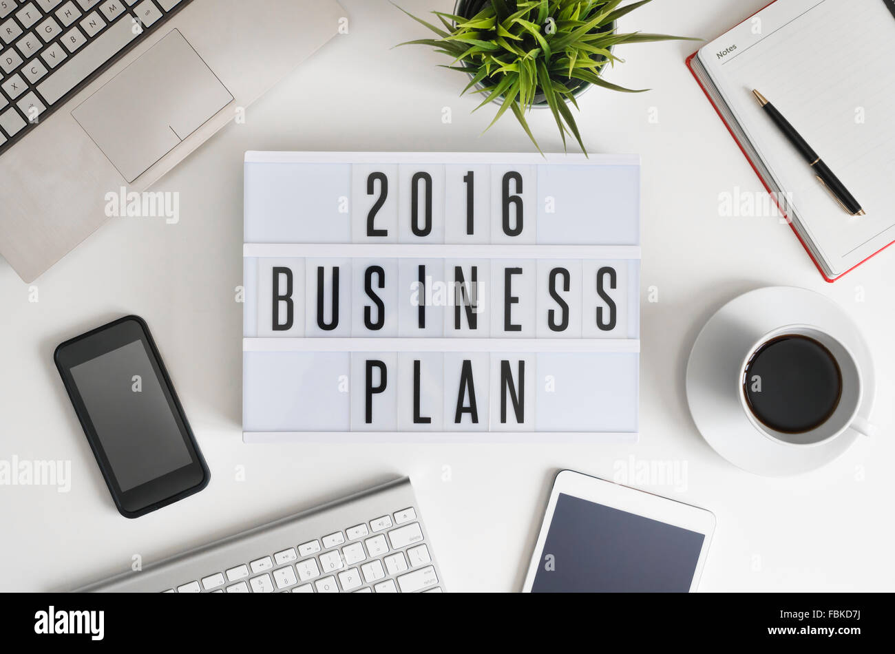 Business-Plan 2016 Stockfoto