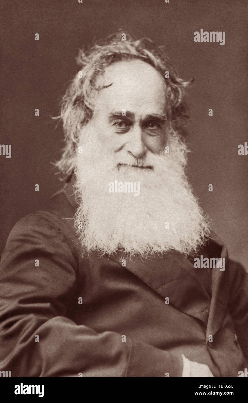 Robert Moffat (1795-1883) war eine bahnbrechende, Scottish, protestantischen christlichen Missionar dienstbare in Afrika zwischen 1816 und 1870 als Teil der London Missionary Society. Die ganze Bibel übersetzt er die Setswana Sprache, zusammen mit The Pilgrim es Progress. Moffat war auch der Schwiegervater von Missionar David Livingston. (Foto c1870) Stockfoto