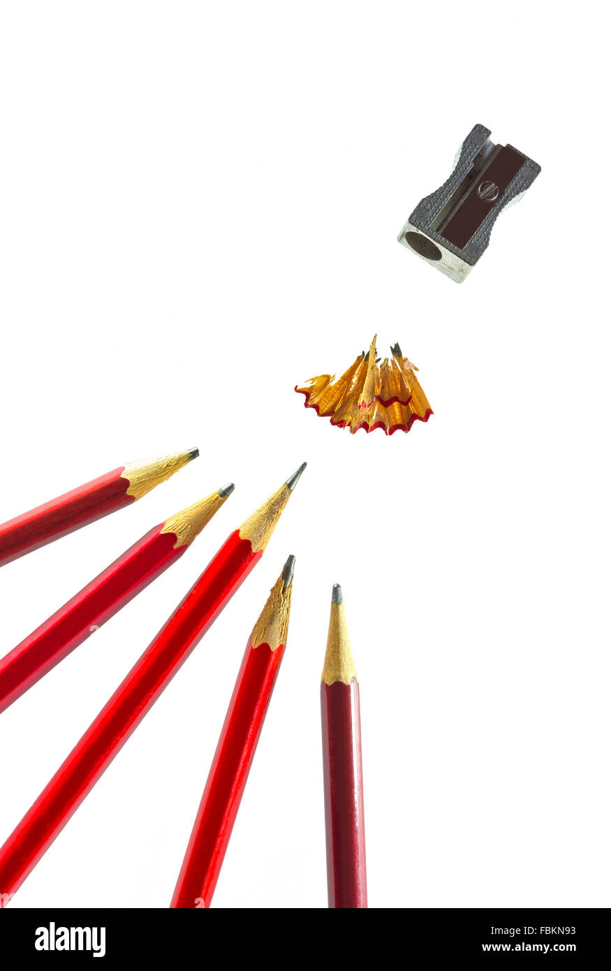 Geschäft Metapher schärfsten Bleistift Stockfoto