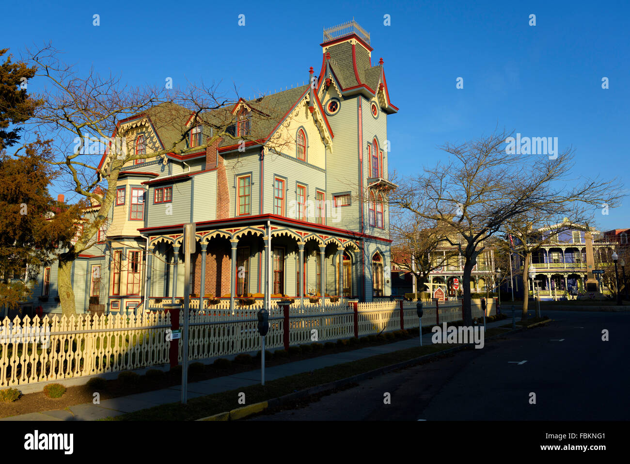 Die Abtei, schöne viktorianische Architektur in Cape kann New Jersey. Stockfoto