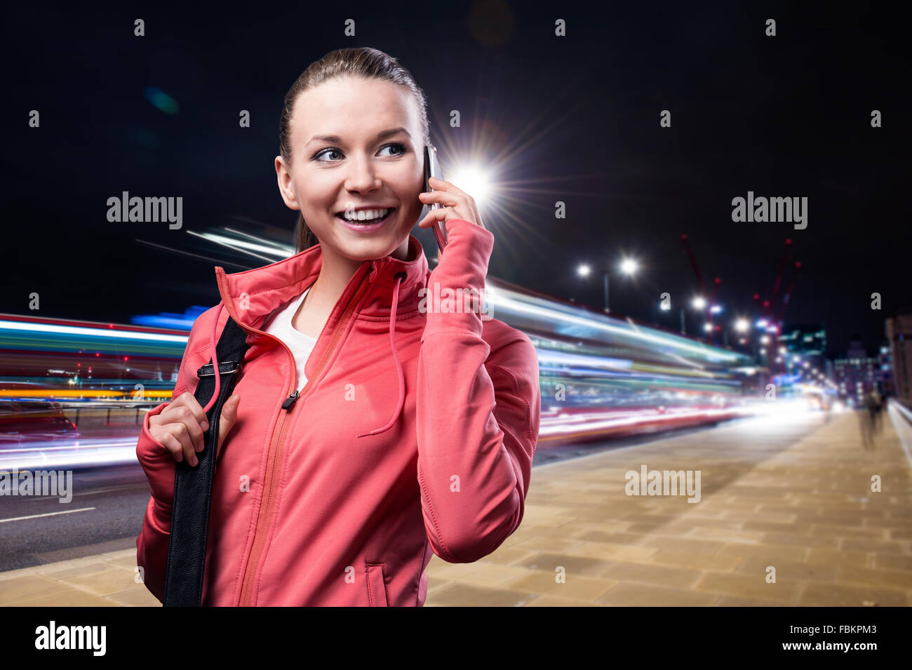 Läufer in der Stadt Stockfoto