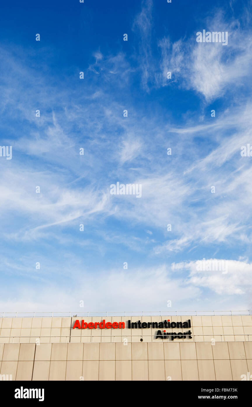 Aberdeen Flughafen terminal-Gebäude - Aberdeen, Schottland. Stockfoto