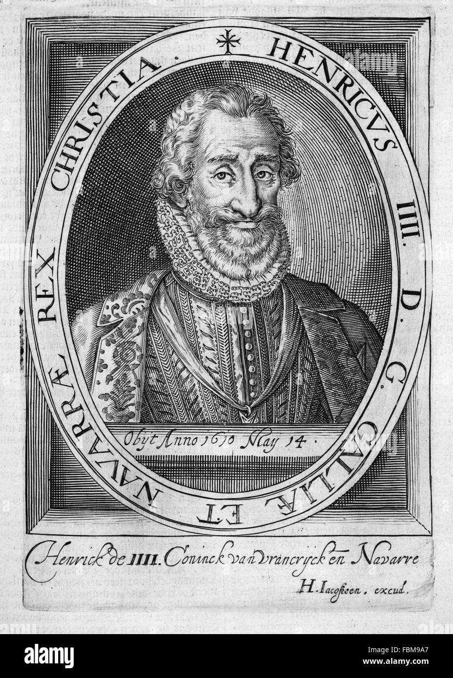 HEINRICH IV. VON FRANKREICH (1553 – 1610) Stockfoto