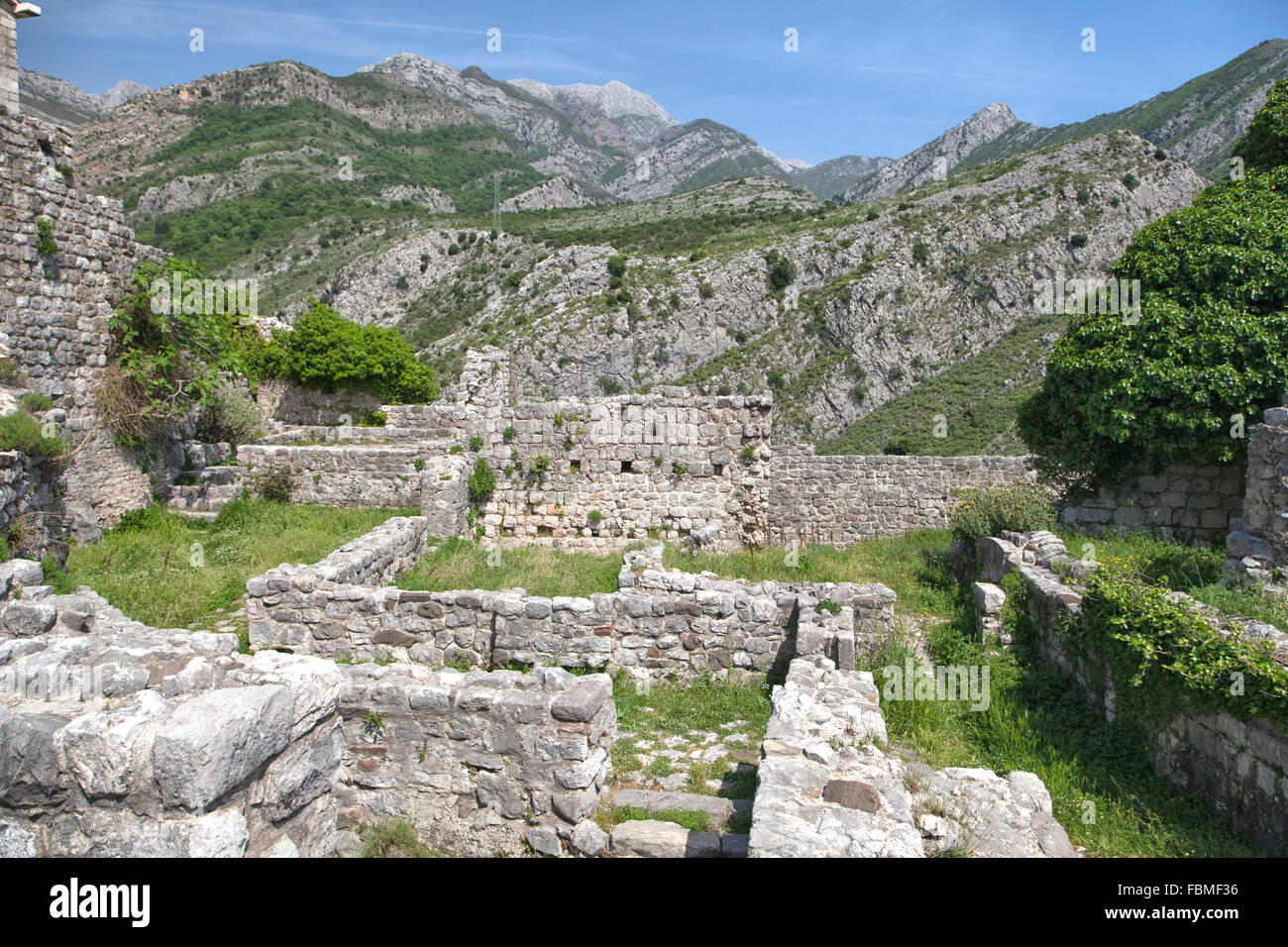 Ruinen der alten Bar (Stary Bar), Montenegro Stockfoto Ruinen der alten Bar (Stary Bar), Montenegro Stockfoto