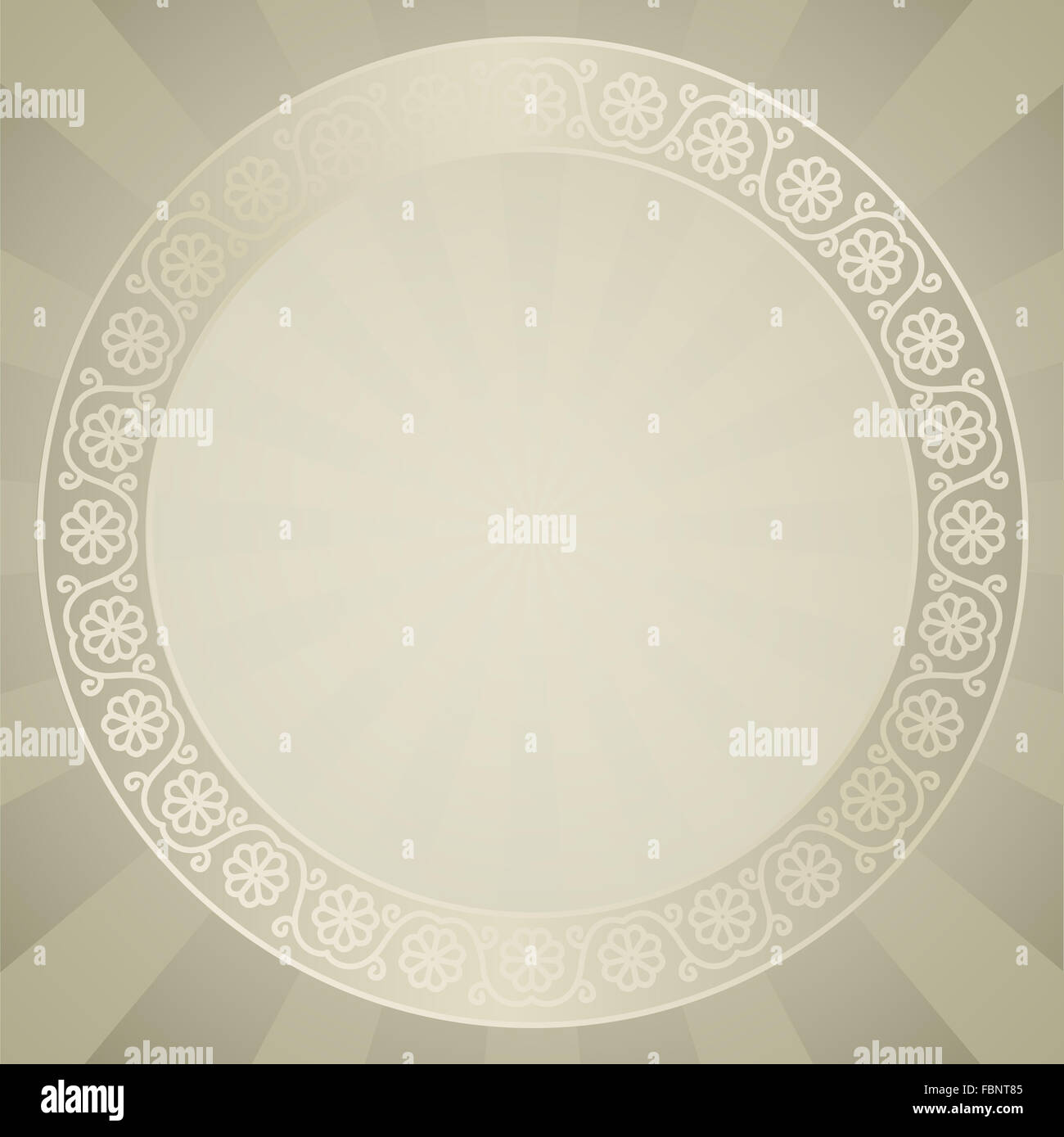 floraler Hintergrunddesign mit Volkskunst Inspiration für Postkarte Einladung oder Ankündigung Stockfoto