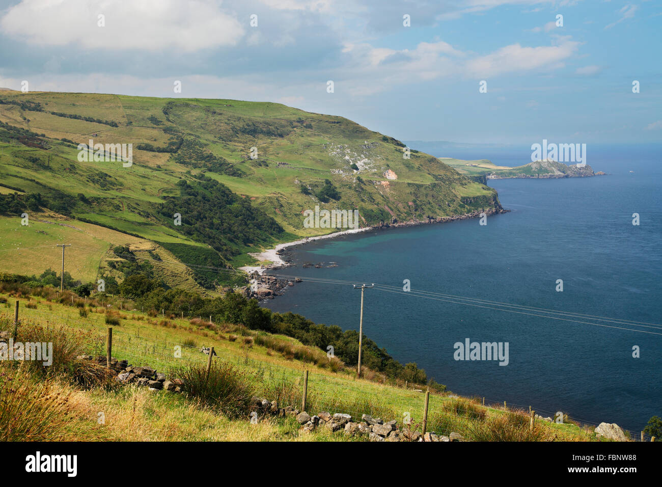 Blick auf Torr Head bei Wild Atlantic Way, County Antrim, Irland Stockfoto
