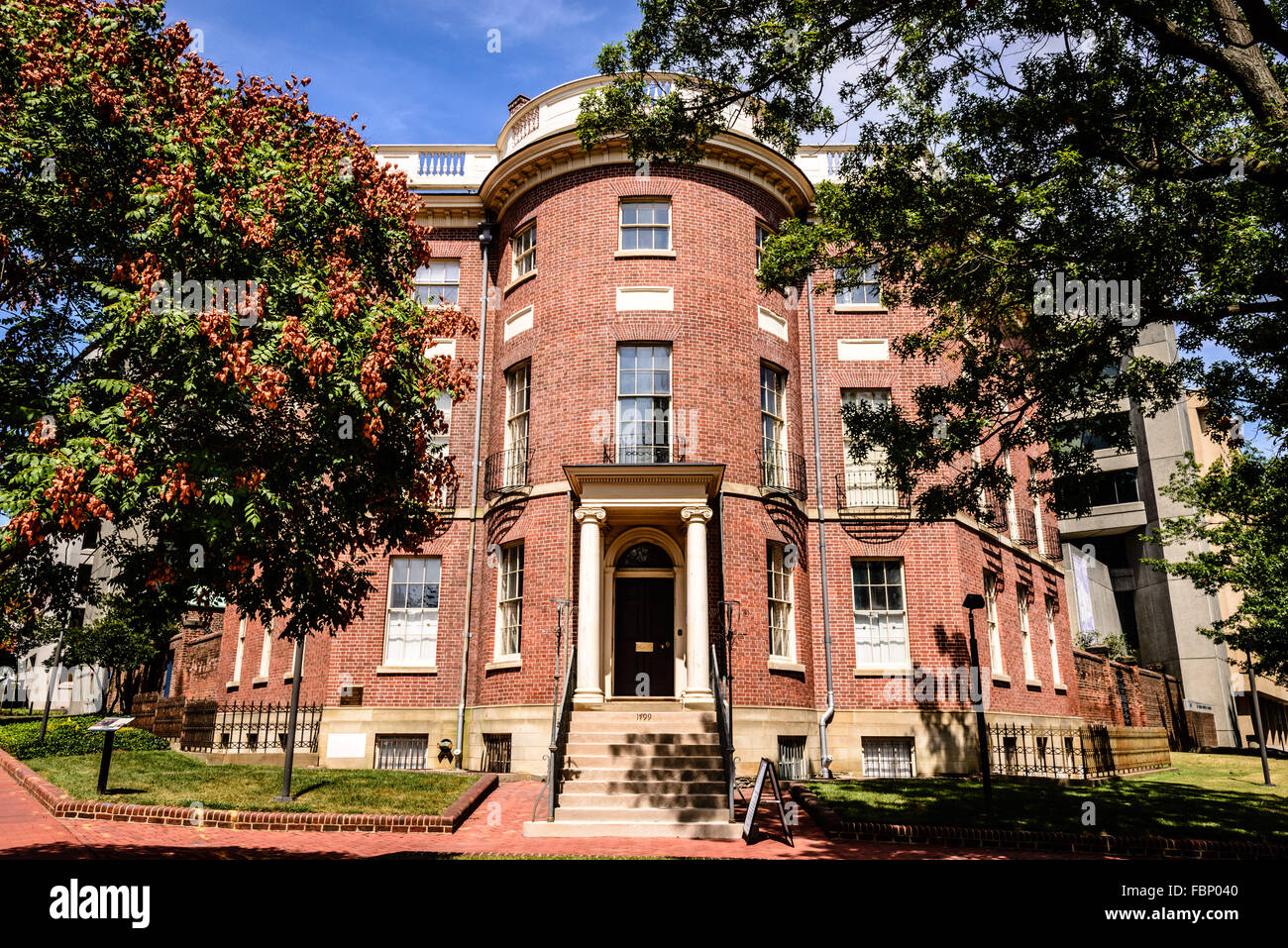 Achteck (Oberst John Tayloe III-Haus), 1799 New York Avenue NW, Washington DC Stockfoto